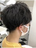 MEN'S HAIR &nbsp;センターパート　ツイストスパイラル　コンマヘア