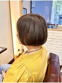 30代40代50代丸みのあるミニボブ【髪質改善/百合ヶ丘】