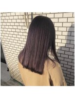 ボアップ(boappu)&nbsp;ラベンダーカラー艶髪ミディアムヘア