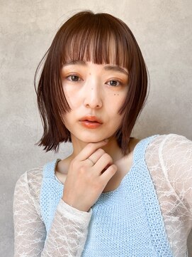 メゾンドイギー(MAISON de IGGY) レイヤーボブ/姫カット/フルバング/切りっぱなしボブ/美髪