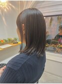 【艶髪】ラベンダーカラーの外ハネスタイル