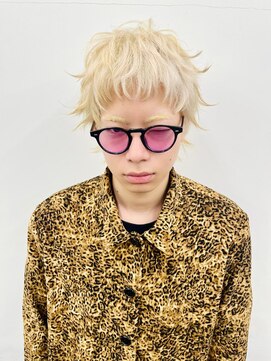 レコ 渋谷(LECO) メンズベリーショート×ホワイトベージュ