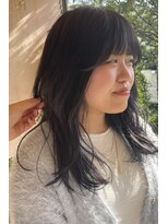 リフ デザイン ラボ(riff design labo)&nbsp;シアーブラック/ブリーチなしカラー/サイドバング