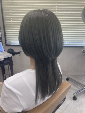 アジールヘア 東上野店(agir hair) 透明感抜群！20代30代ダブルカラーブリーチオリーブグレージュ