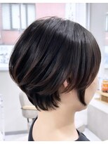 ミエル ヘア 新宿(miel hair) 丸みショートボブ
