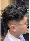 リバースパーマ<理容室>[メンズ/眉毛/バーバー/御徒町]