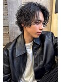 外国人風スパイラルミディアムパーマ　n2.6