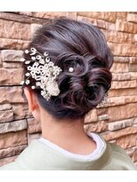 エノモト(ENOMOTO)&nbsp;卒業式訪問着お着付けアップスタイル 結婚式 二次会 お呼ばれ