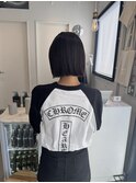 切りっぱなしボブ/ブラウンカラー[表参道/ハイライト]Mai