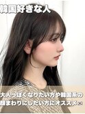 前髪顔まわり韓国ヘアレイヤーカットサイドバンク2wayバンク韓国