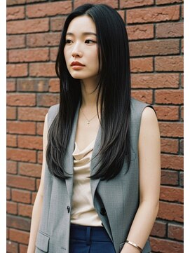 フルショウ 小牧(FURUSHO) うる艶ロング/酸性ストレート/美髪ヘア/前髪なしストレート