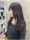 ハイライトカラーミルクティーベージュレイヤーカット
