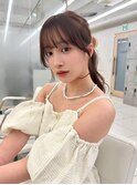 顔まわりカット　前髪カット