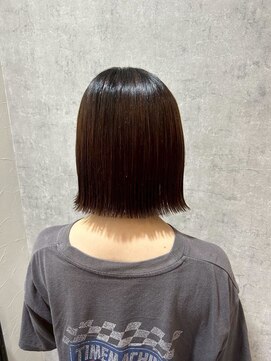 ヘアー ワークス ボナ 前橋店(HAIR WORKS bona.) 思わず触れたくなる極上のツヤ◎艶感ボブ