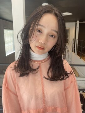 シエカ(CIECA.) 小顔/オリーブグレー/ココアベージュ/黒髪/レイヤー