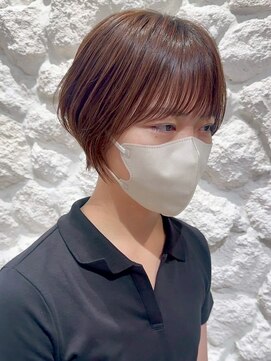 モアナ バイ ヘッドライト 長野駅前店(Moana by HEADLIGHT) Moana長野駅前#ショートボブ#大人ショート#小顔ヘア#ブラウン