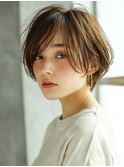 大人可愛い抜け感ニュアンスショートUP