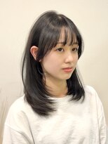 ビューエヒメ(VIEW EHIME)&nbsp;小顔黒髪レイヤーカット×アッシュカラー20代30代40代