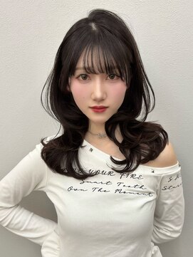 ロンドイディールバンダイ 新潟万代(Lond ideal) セミロングレイヤー/韓国ヘア/韓国レイヤー/レイヤーカット