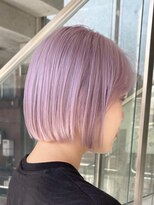 ヲタク(wotaku.)&nbsp;ホワイトラベンダーハイトーンミニボブブリーチケアブリーチボブ