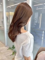 アール ヘアー デザイン(r hair design)&nbsp;ゆるふわロングベージュカラーブリーチしない透明感カラー