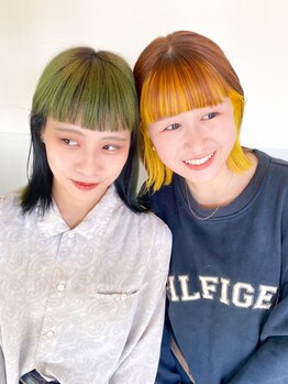 ba sho 福岡店【バショ】【10月上旬OPEN(予定)】の写真/【最旬トレンド】外国人風の透明感!触れたくなる髪が手に入る!高彩度で透け感のあるカラーを実感!