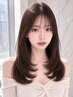 【プレミアム】カット+透明感ケアカラー+プレミアムダメージケア ¥25,600