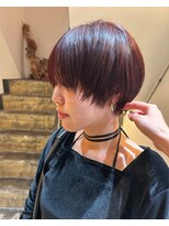 ヌー 栄(nuu)&nbsp;ピンクブラウン×大人マッシュショート