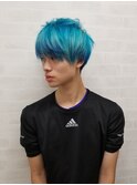 メンズオーシャンブルーカラー