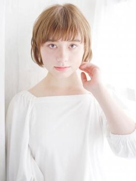 ヘアメイク ナル(hair make nalu) ショートバングのふんわりショートスタイル