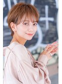 【LANY横浜】丸みショート×チョコレートブラウン