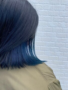 ミミックヘアー(MiMic hair) インナーブルー、