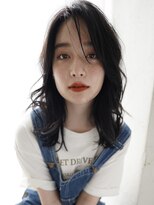 エル 横浜(eL)&nbsp;【eL 横浜】ミニウルフ テラコッタ デジタルパーマ くすみブルー