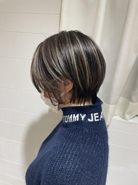 アルクバイネオリーブ 荻窪店(arc by neolive) シンプルショートボブ×コントラストハイライト☆