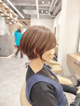 ロンドプロフィール 浦和(Lond profil) 【lond.海気】大人丸みショート、ショコラベージュ、カール