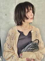 ワール(whirl.)&nbsp;マッシュウルフボブ☆20代30代40代グレージュ大人かわいい