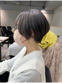 ラベンダーグレージュ_マニッシュショート_くびれショート