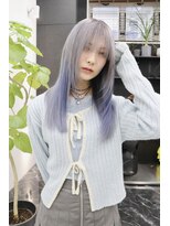 チュダック(ChuDuck)&nbsp;韓国風《ブルーシルバー》ハイトーン/ケアブリーチ/ダブルカラー