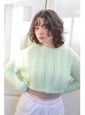 エアリーウェーブヘア☆外ハネボブスタイル☆ 似合わせカット☆