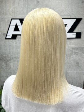 オルズ 渋谷(ALLZ) ホワイトブロンドハイトーンダブルカラーケアブリーチケアカラー