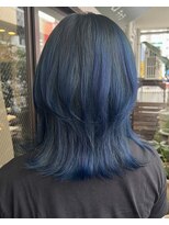 キャラ シャローネ 池袋(Chara Chalone)&nbsp;伸ばしかけウルフ/ネイビー/資生堂アルティスト【れいな】