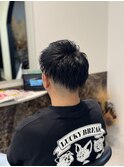 30代40代メンズビジネスナチュラルブラウン爽やかツーブロ