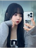 【model→risa】韓国風黒髪×ロング！シールエクステ★池袋