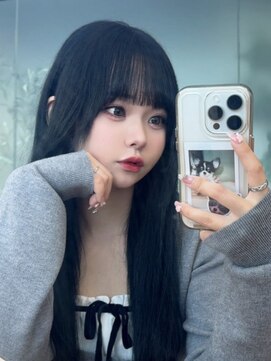 ネクスト 池袋(NEXT) 【model→risa】韓国風黒髪×ロング!シールエクステ★池袋