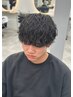 【メンズ大人気！】カット＋波巻きパーマ　　￥17,000→￥14,000