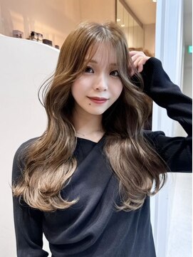 ロンドシェリ 仙台(Lond Cheri) ワンホンレイヤー韓国 小顔 髪質改善ミルクティーブロンド美髪