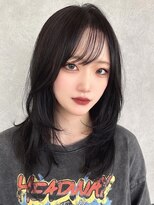 アース コアフュールボーテ 新潟紫竹山店(EARTH coiffure beaute)&nbsp;ナチュラルベージュ_ヨシンモリ_顔周りレイヤー_レイヤーカット