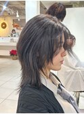 ＊くびれミディアムウルフカット！ミディアムレイヤーウルフヘア