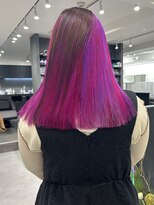 いろあそび 八王子&nbsp;ブラウン×ピンク&バイオレット　アンブレラカラー