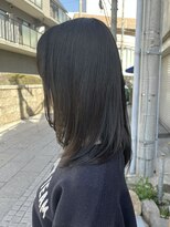 クラン 岡本(Chlan)&nbsp;まろやかオリーブベージュ×艶髪ストレート